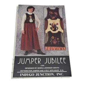 Vintage Jumper Jubilee Pattern for Jumper and Felt Appliques Debra Johnson Groth